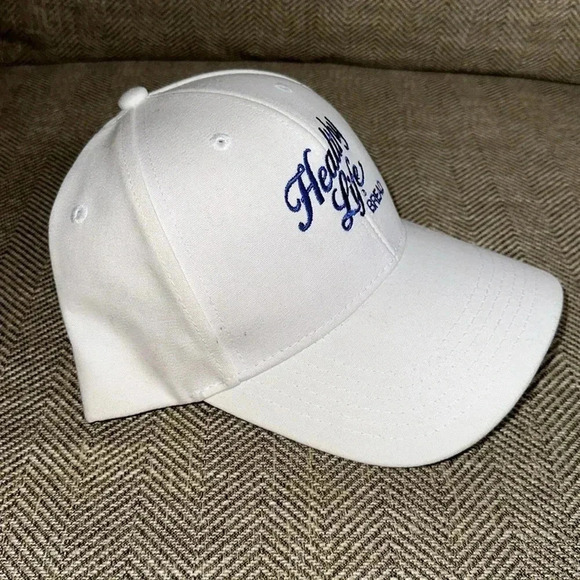 NWT LEWIS BAKERIES HEALTHY LIFE BREAD WHITE BALL CAP HAT CAP AMERICA GOLF - Picture 3 of 9